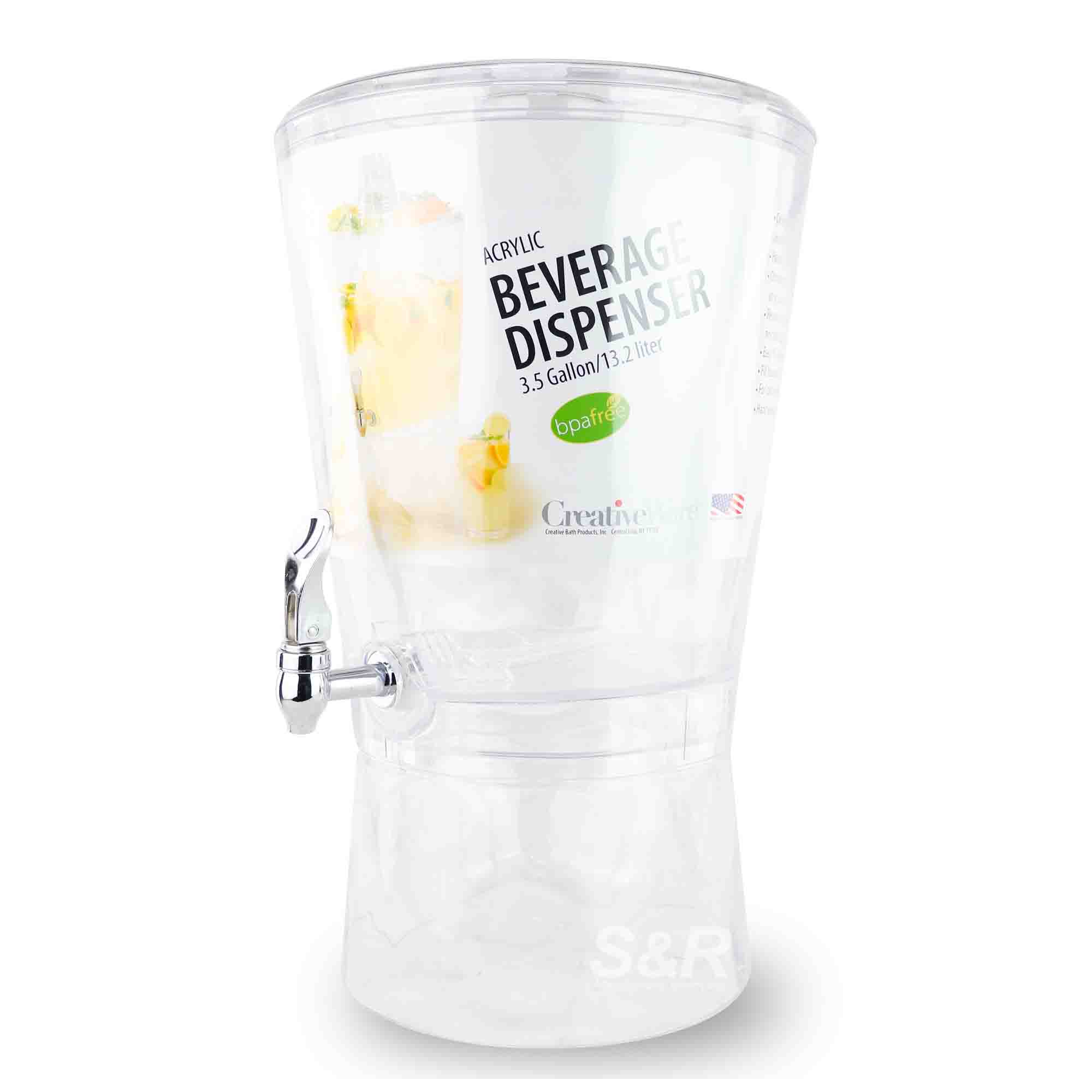 CreativeWare Acrylic Beverage Dispenser 13.2L CreativeWare Acrylic Beverage Dispenser 13.2L